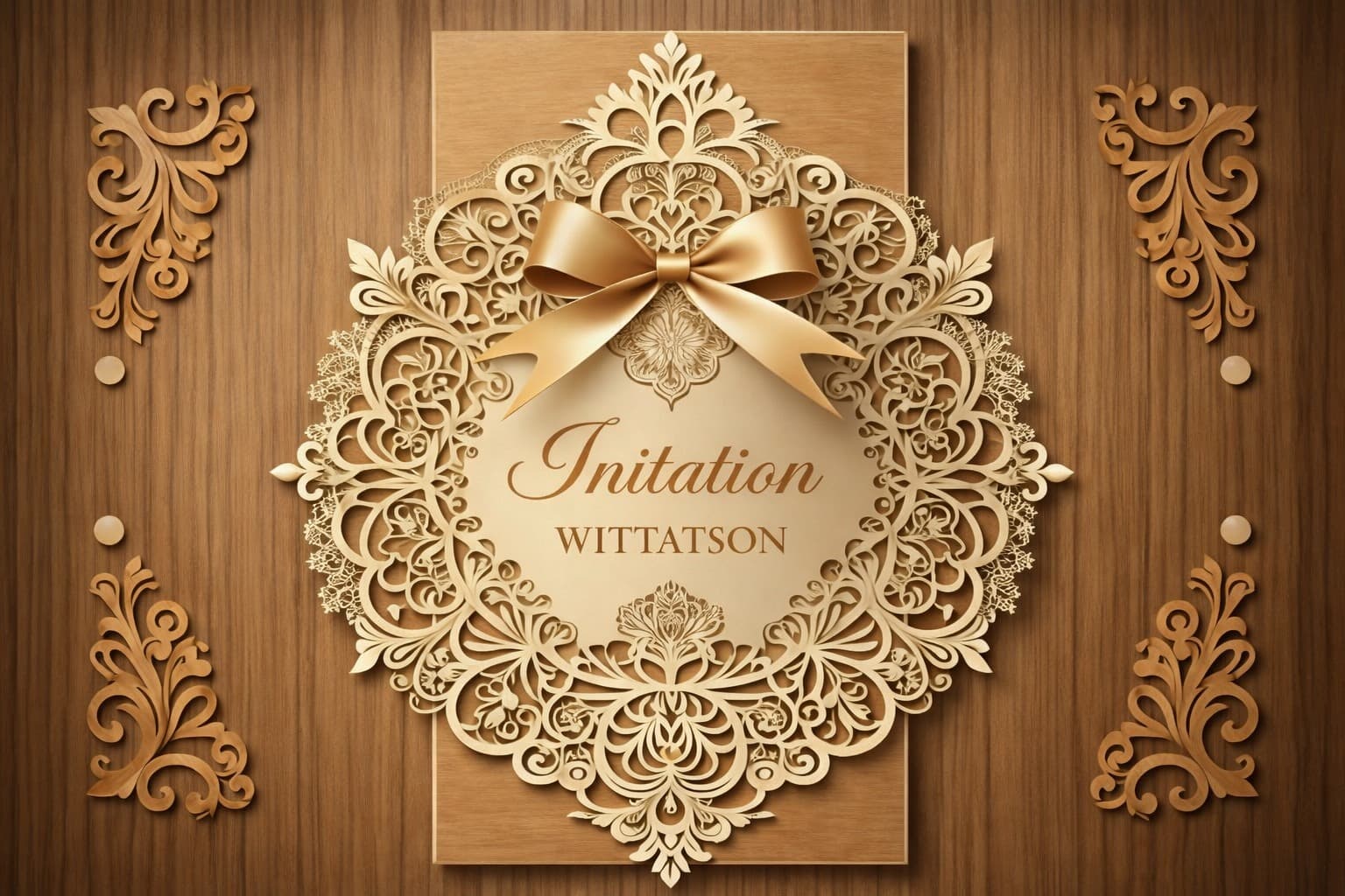 Exquisite Laser-Cut Wedding Invitations — Invitations on PlannerKart