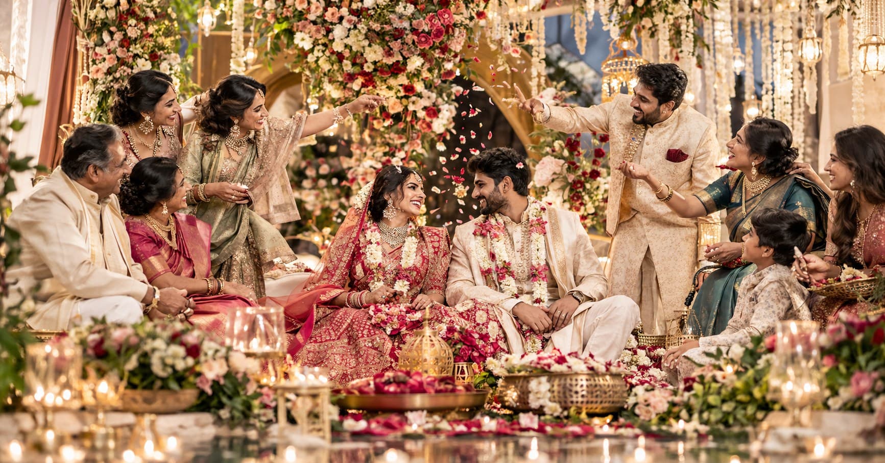 Creative and unique Indian wedding celebration with personalized details