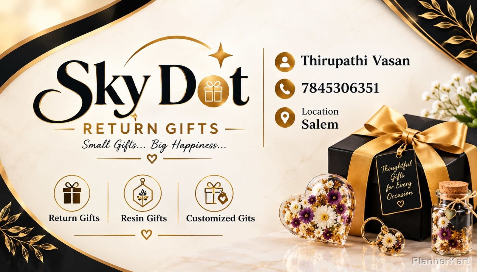 Skydot Return Gifts portfolio banner